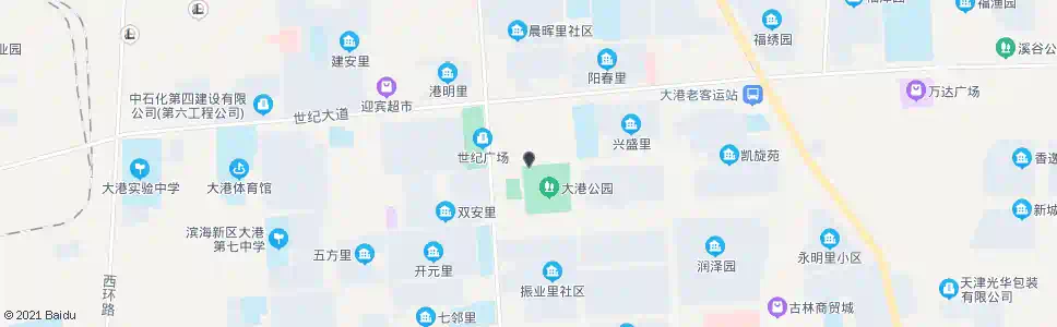 天津大港公园北门_公交站地图_天津公交_妙搜公交查询2024