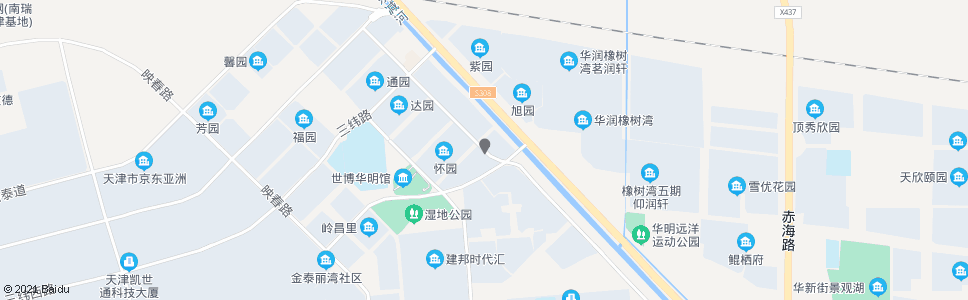 天津泽园_公交站地图_天津公交_妙搜公交查询2024