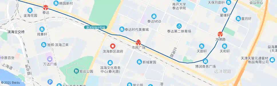 天津轻轨市民广场_公交站地图_天津公交_妙搜公交查询2024