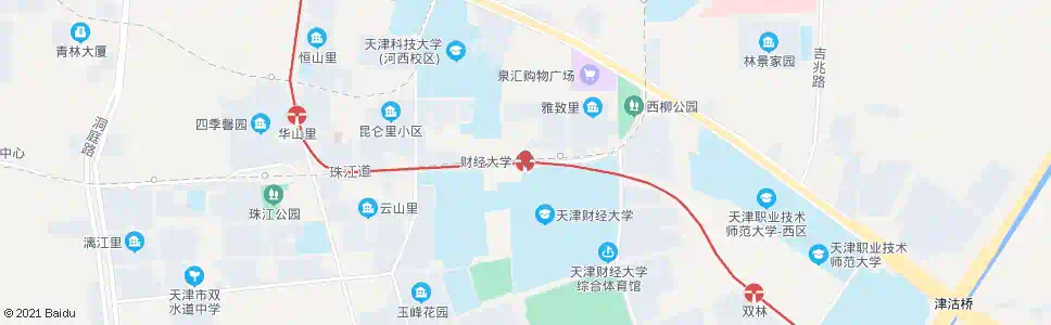 天津财经大学_公交站地图_天津公交_妙搜公交查询2024