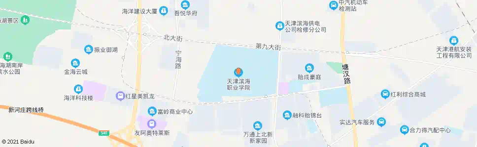 天津滨海职业技术学院_公交站地图_天津公交_妙搜公交查询2024