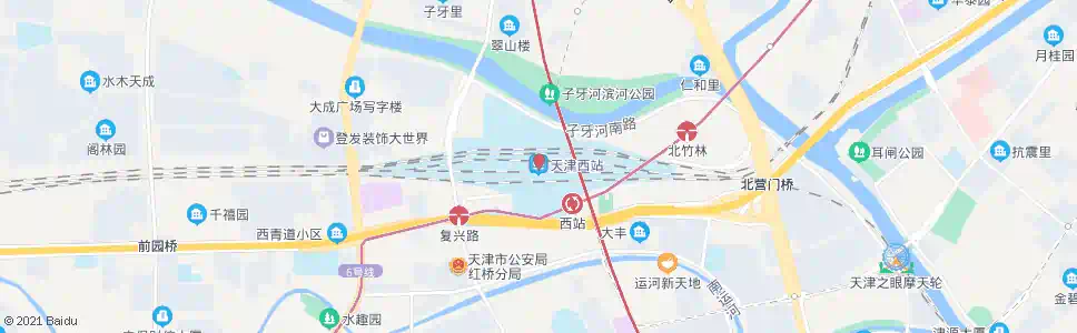 天津中区西里_公交站地图_天津公交_妙搜公交查询2024