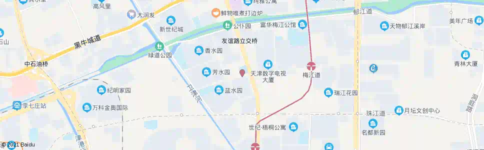 天津翠水园_公交站地图_天津公交_妙搜公交查询2024