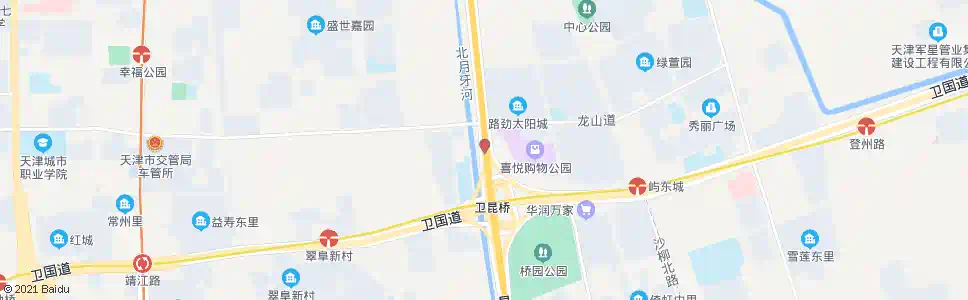 天津卫昆桥_公交站地图_天津公交_妙搜公交查询2024