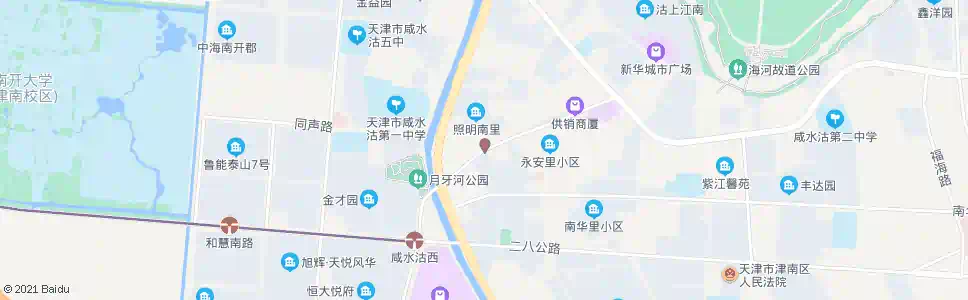 天津照明南里_公交站地图_天津公交_妙搜公交查询2024