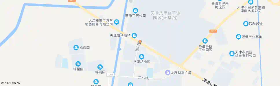 天津南八里台工业园区_公交站地图_天津公交_妙搜公交查询2024