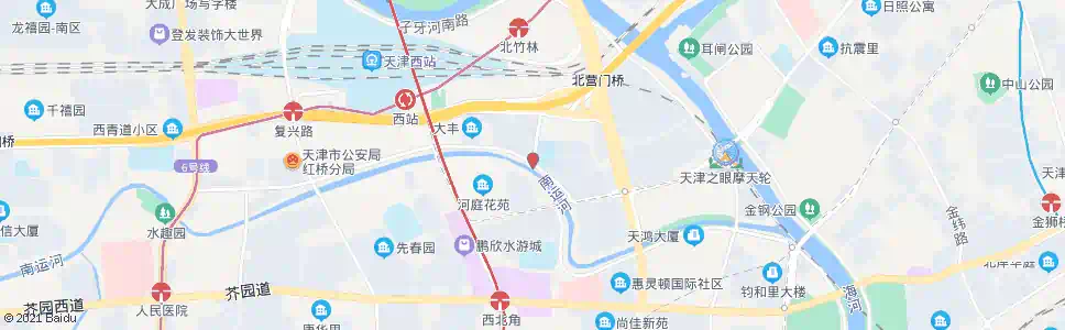 天津御河湾_公交站地图_天津公交_妙搜公交查询2024