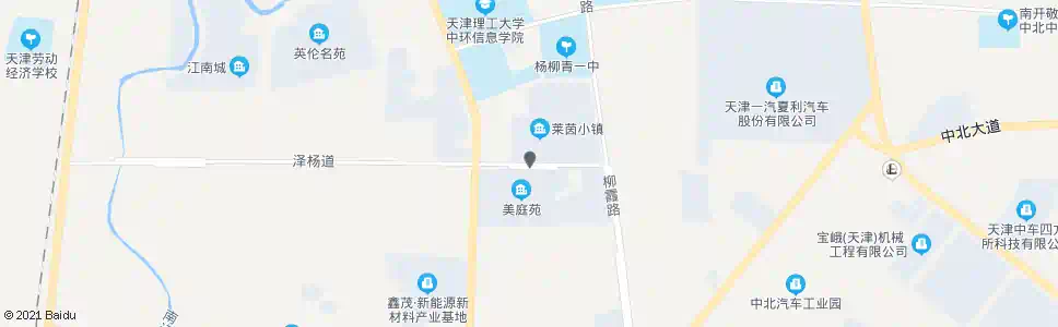 天津莱茵小镇_公交站地图_天津公交_妙搜公交查询2024