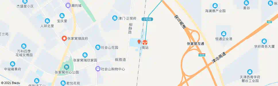 天津赵庄南_公交站地图_天津公交_妙搜公交查询2024