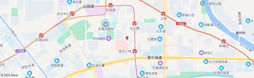 天津二附属医院_公交站地图_天津公交_妙搜公交查询2024