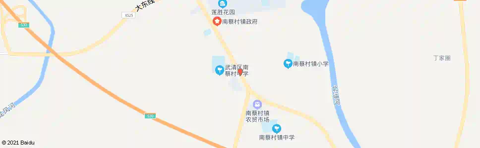 天津南蔡村_公交站地图_天津公交_妙搜公交查询2024