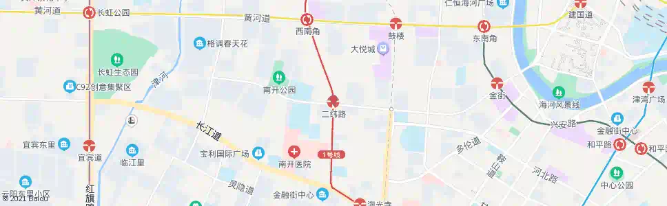 天津南开二纬路_公交站地图_天津公交_妙搜公交查询2024