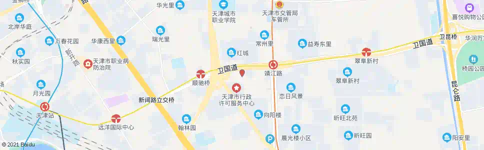 天津祈和新苑_公交站地图_天津公交_妙搜公交查询2024