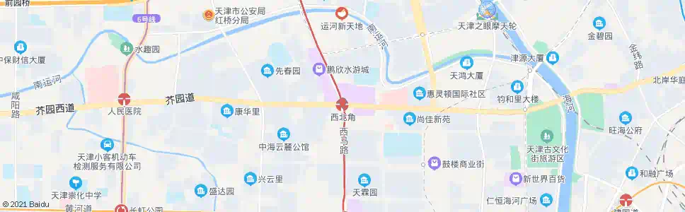 天津西北角_公交站地图_天津公交_妙搜公交查询2024