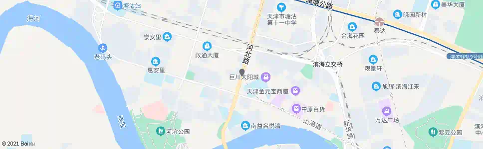 天津烟台道_公交站地图_天津公交_妙搜公交查询2024