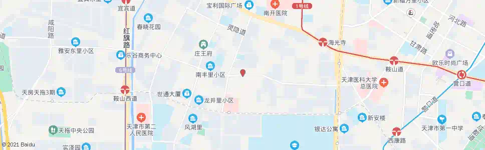 天津灵峰里_公交站地图_天津公交_妙搜公交查询2024