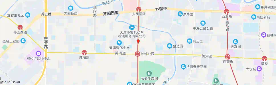 天津黄河道_公交站地图_天津公交_妙搜公交查询2024