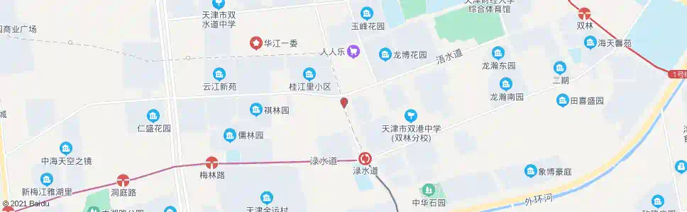 天津微山路浯水道_公交站地图_天津公交_妙搜公交查询2024