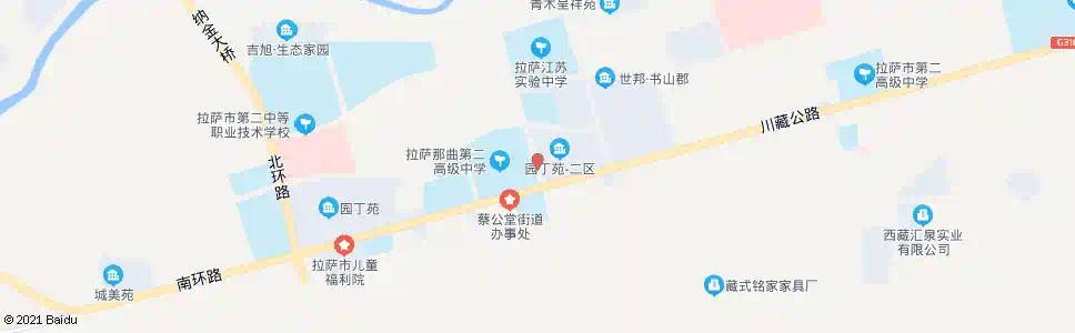 拉萨教育城东站_公交站地图_拉萨公交_妙搜公交查询2024