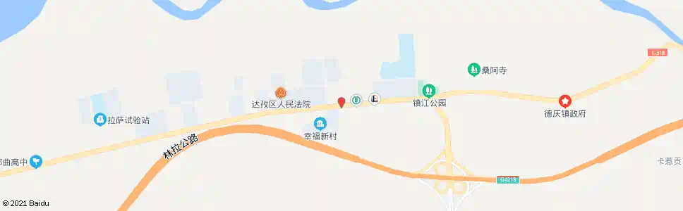 拉萨达孜县小学站_公交站地图_拉萨公交_妙搜公交查询2024