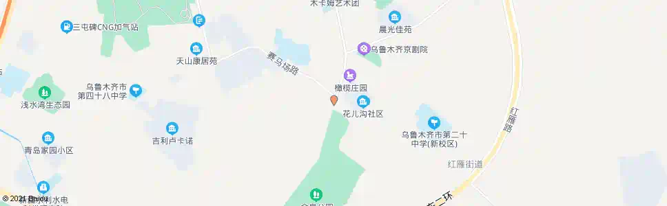 乌鲁木齐赛马场路_公交站地图_乌鲁木齐公交_妙搜公交查询2024