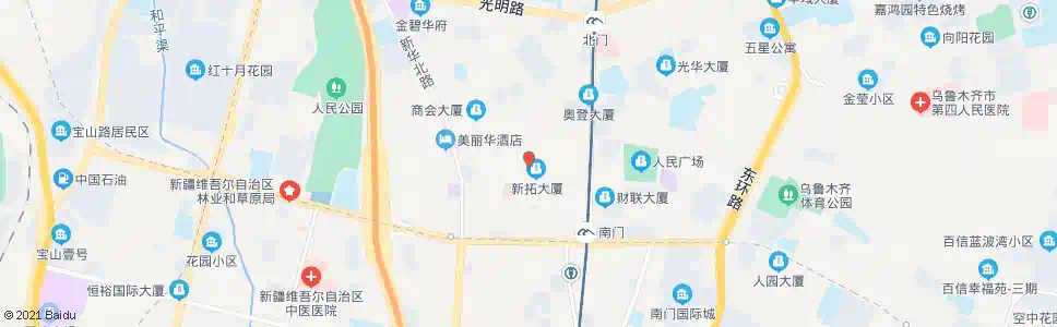 乌鲁木齐红旗路_公交站地图_乌鲁木齐公交_妙搜公交查询2024