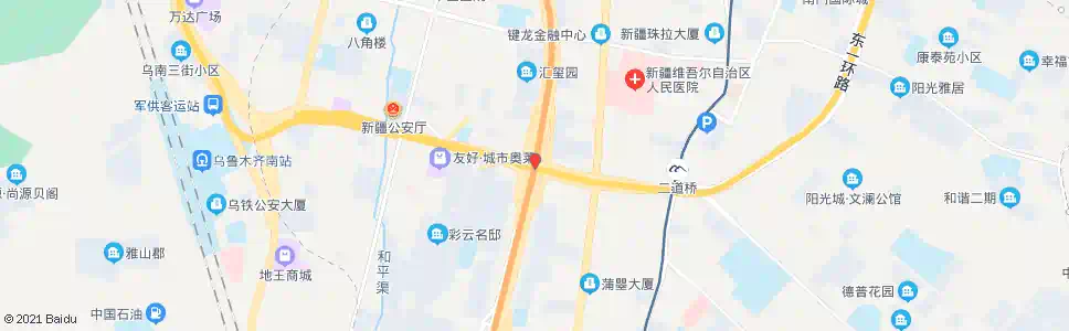 乌鲁木齐广汇立交桥_公交站地图_乌鲁木齐公交_妙搜公交查询2024