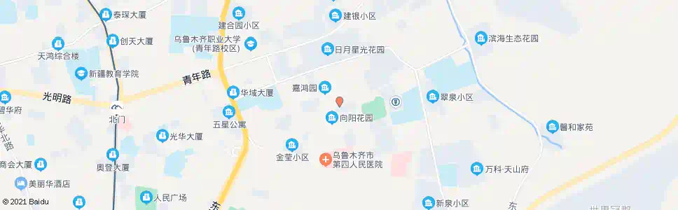 乌鲁木齐向阳花园四期_公交站地图_乌鲁木齐公交_妙搜公交查询2024