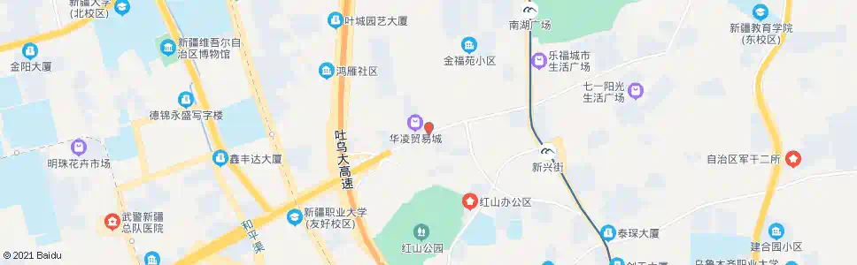 乌鲁木齐华凌市场_公交站地图_乌鲁木齐公交_妙搜公交查询2024