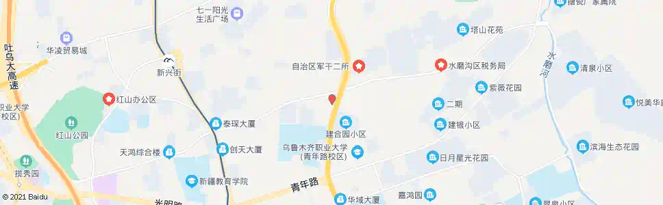 乌鲁木齐五星路(建工医院)_公交站地图_乌鲁木齐公交_妙搜公交查询2024