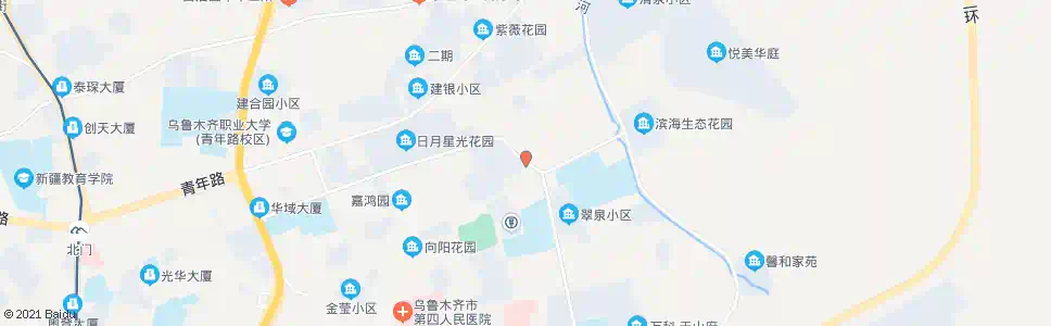 乌鲁木齐诚盛花园东门_公交站地图_乌鲁木齐公交_妙搜公交查询2024