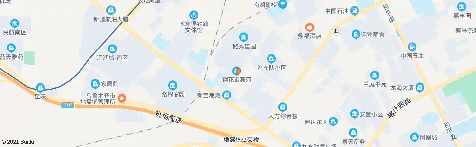 乌鲁木齐钢花小区_公交站地图_乌鲁木齐公交_妙搜公交查询2024