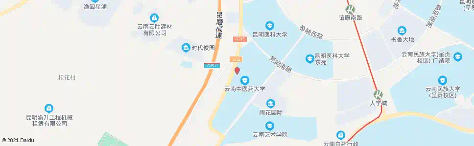 昆明云南中医学院兰茂堂_公交站地图_昆明公交_妙搜公交查询2024