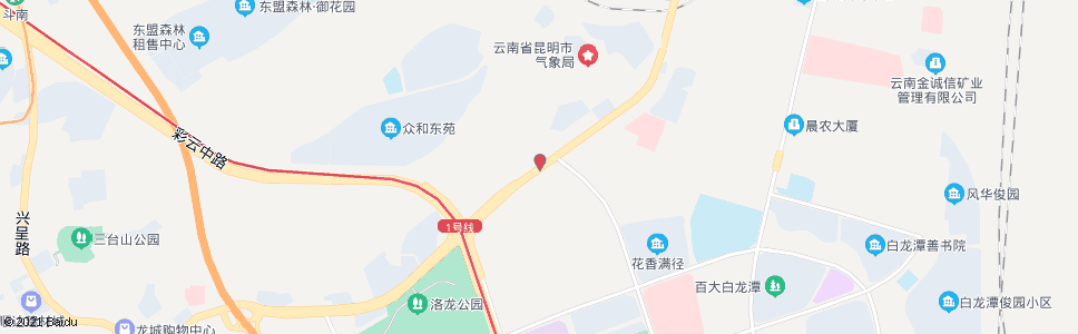 昆明洛龙村(石龙路)_公交站地图_昆明公交_妙搜公交查询2024