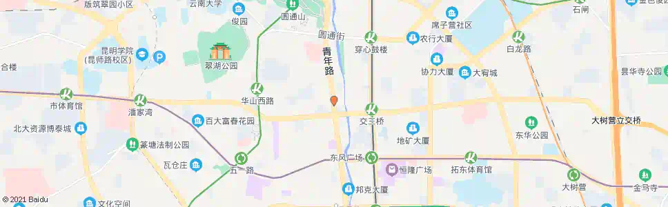 昆明小花园_公交站地图_昆明公交_妙搜公交查询2024