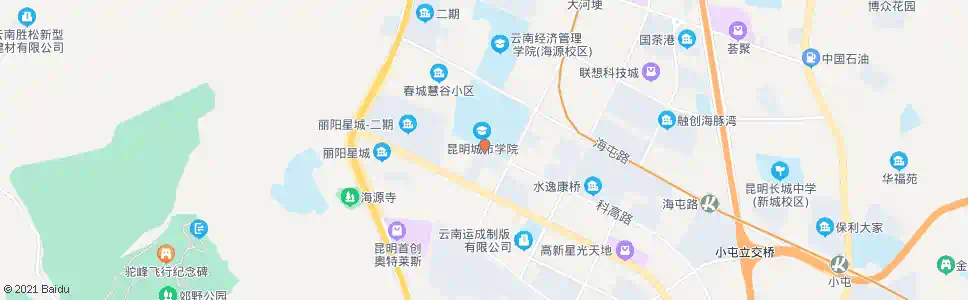 昆明商院路口科高路_公交站地图_昆明公交_妙搜公交查询2024