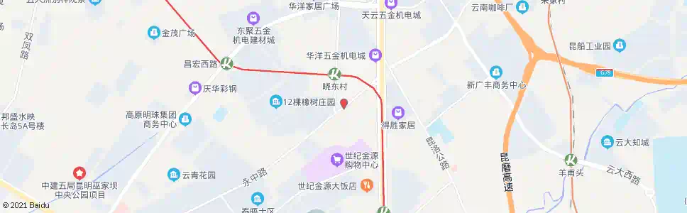 昆明雨龙村(永中路)_公交站地图_昆明公交_妙搜公交查询2024