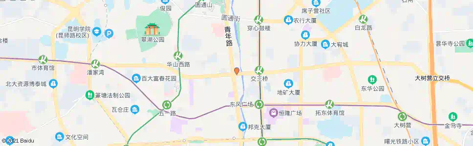 昆明青年路_公交站地图_昆明公交_妙搜公交查询2024