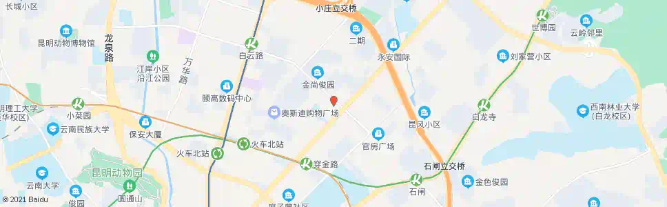 昆明云南九洲医院_公交站地图_昆明公交_妙搜公交查询2024