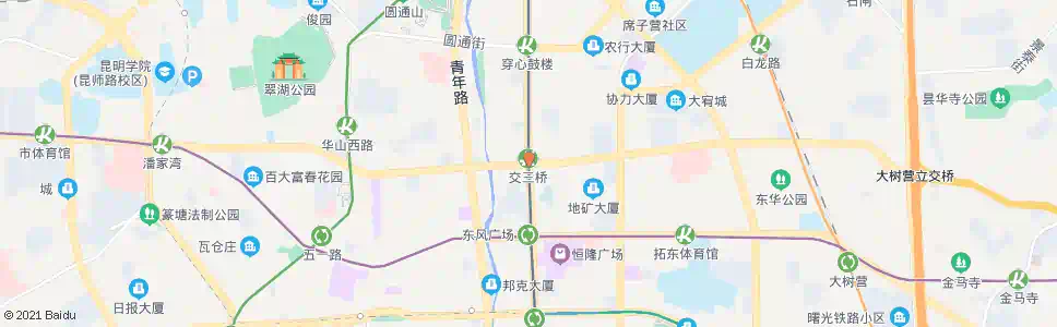 昆明交三桥(北京路)_公交站地图_昆明公交_妙搜公交查询2024