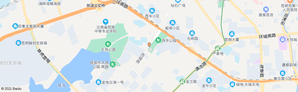 昆明西华园(西福路)_公交站地图_昆明公交_妙搜公交查询2024