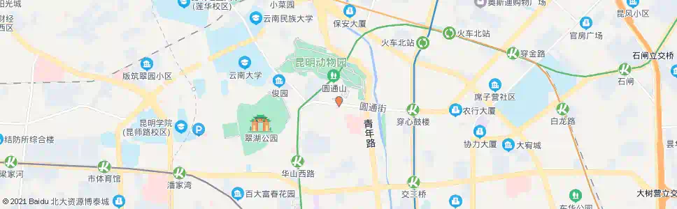 昆明圆通街_公交站地图_昆明公交_妙搜公交查询2024