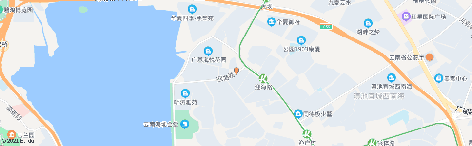 昆明西贡码头(迎海路)_公交站地图_昆明公交_妙搜公交查询2024
