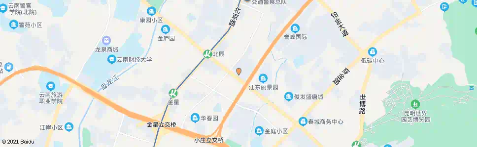 昆明北辰小区(北辰小区)_公交站地图_昆明公交_妙搜公交查询2024