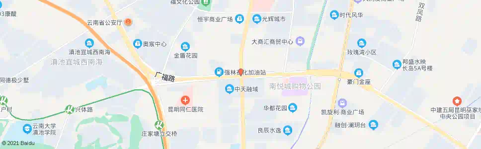 昆明前兴路口广福路_公交站地图_昆明公交_妙搜公交查询2024