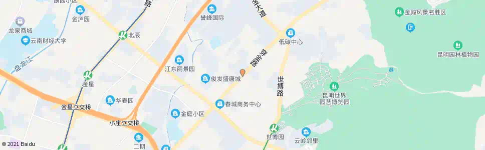 昆明省精神病医院_公交站地图_昆明公交_妙搜公交查询2024