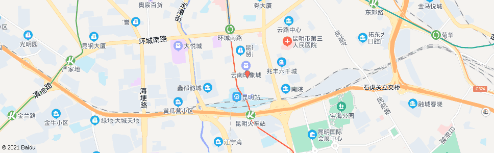 昆明昆明站(永平路)_公交站地图_昆明公交_妙搜公交查询2024