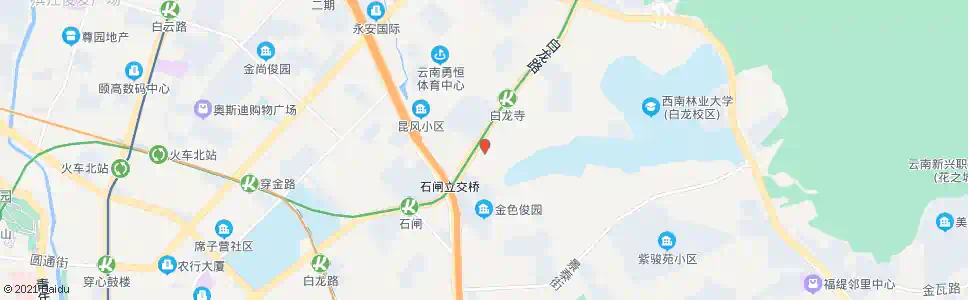 昆明龙华路口白龙路_公交站地图_昆明公交_妙搜公交查询2024