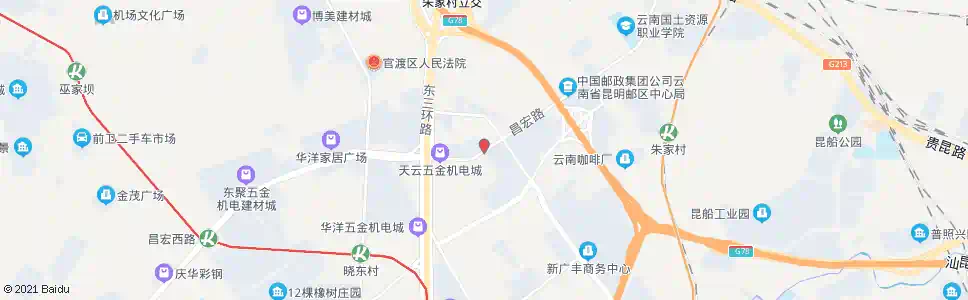 昆明鸣泉村(昌宏路)_公交站地图_昆明公交_妙搜公交查询2024