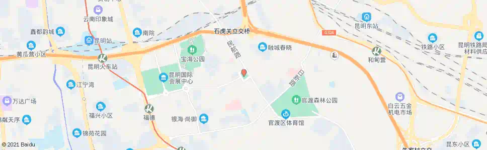 昆明官渡广场(民航路)_公交站地图_昆明公交_妙搜公交查询2024